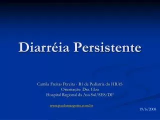 Diarréia Persistente