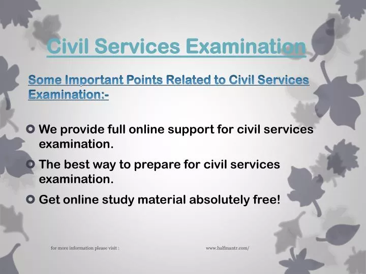 civil services examination