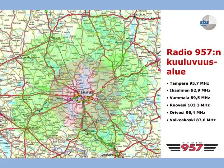 radio 957 n kuuluvuus alue