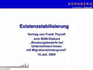 existenzstabilisierung