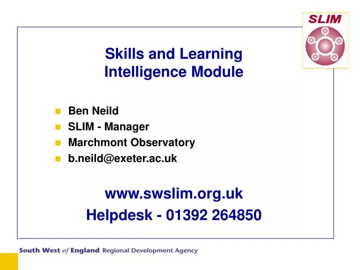 skills and learning intelligence module