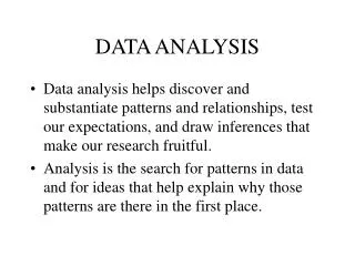 data analysis