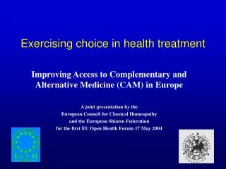 Exercising choice in health treatment