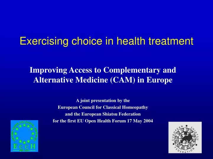 exercising choice in health treatment