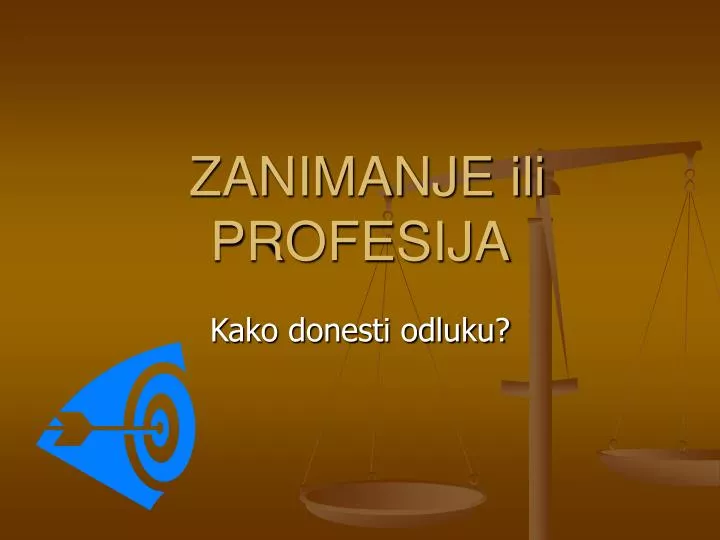 zanimanje ili profesija