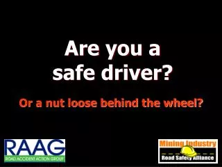 Are you a safe driver?