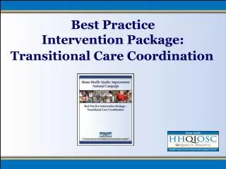 Best Practice Intervention Package: