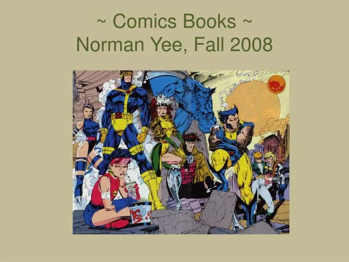 comics books norman yee fall 2008