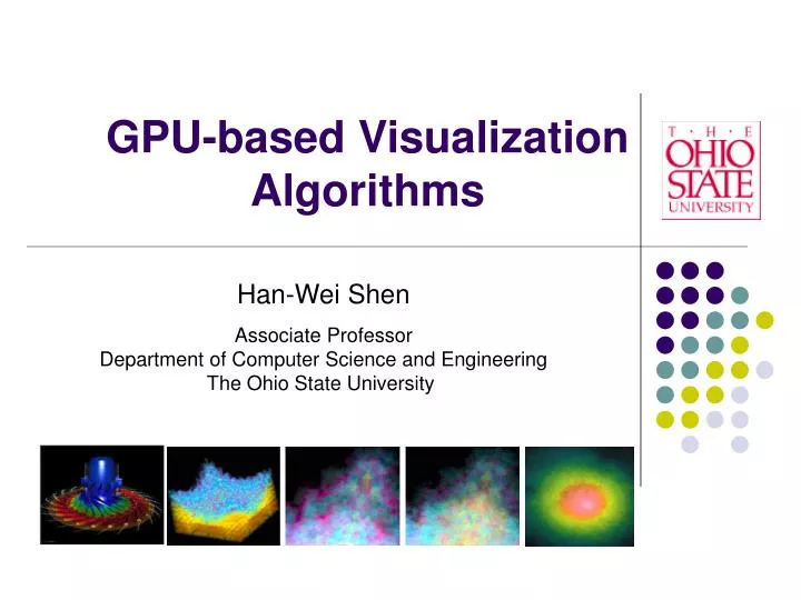 gpu based visualization algorithms