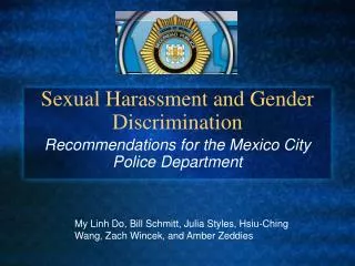 Sexual Harassment and Gender Discrimination