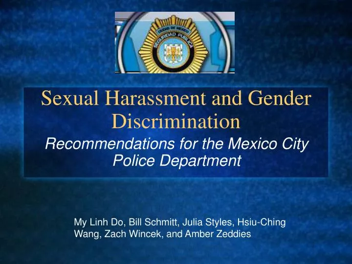 sexual harassment and gender discrimination