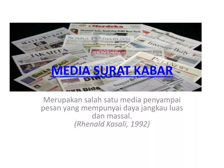 media surat kabar