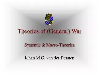 Theories of (General) War