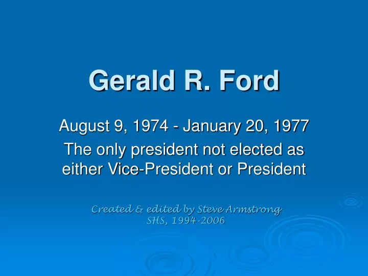 gerald r ford