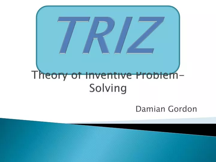theory of inventive problem solving