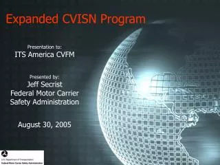 Expanded CVISN Program