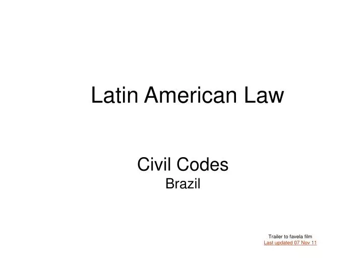 civil codes brazil