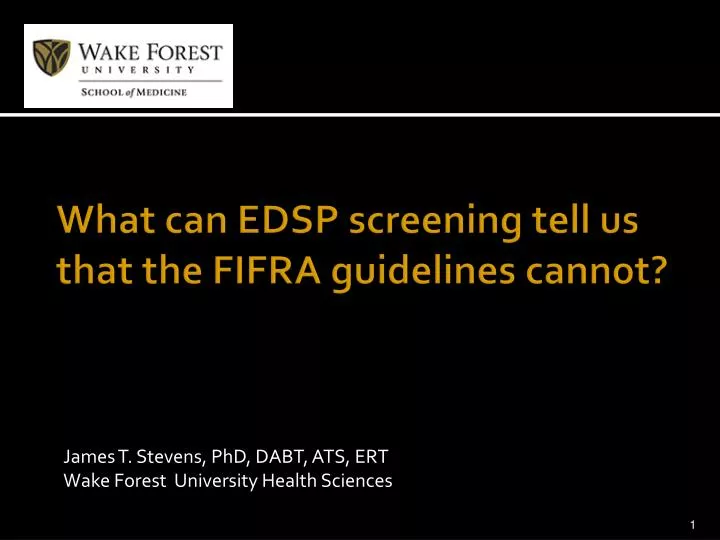 what can edsp screening tell us that the fifra guidelines cannot