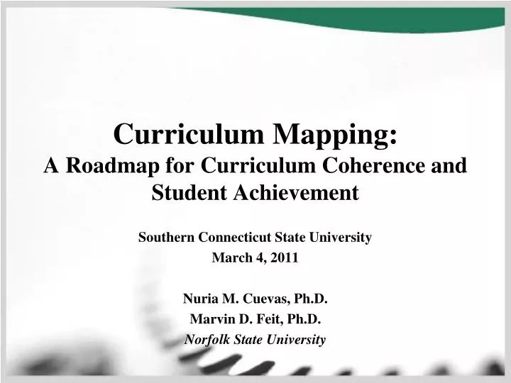 curriculum mapping a roadmap for curriculum coherence and student achievement