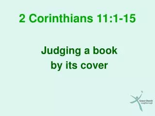 2 Corinthians 11:1-15