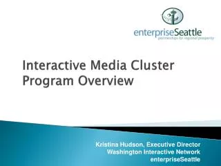 Interactive Media Cluster Program Overview