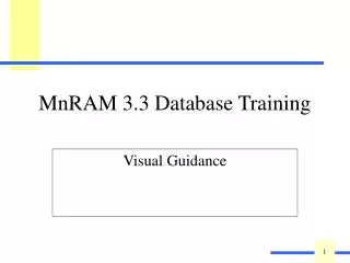 MnRAM 3.3 Database Training