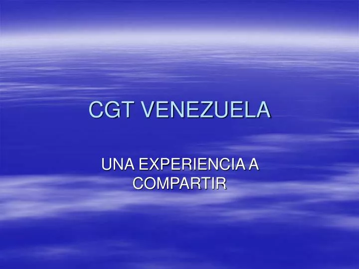 cgt venezuela