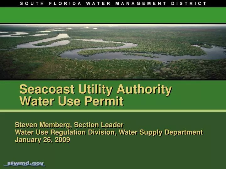 seacoast utility authority water use permit