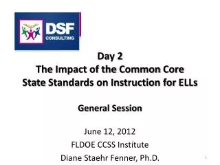 Day 2 The Impact of the Common Core State Standards on Instruction for ELLs General Session