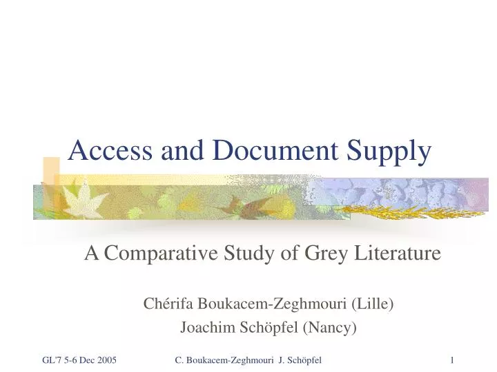 access and document supply