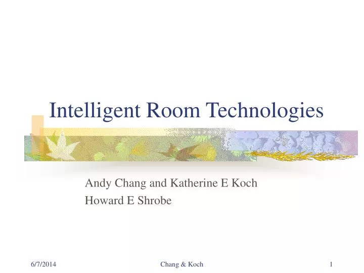 intelligent room technologies