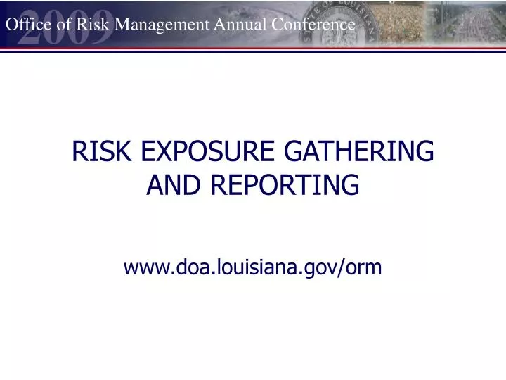 risk exposure gathering and reporting