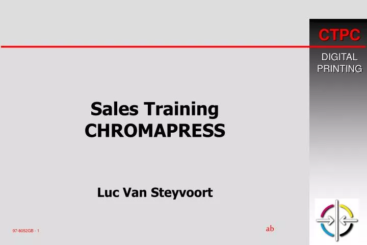 sales training chromapress luc van steyvoort