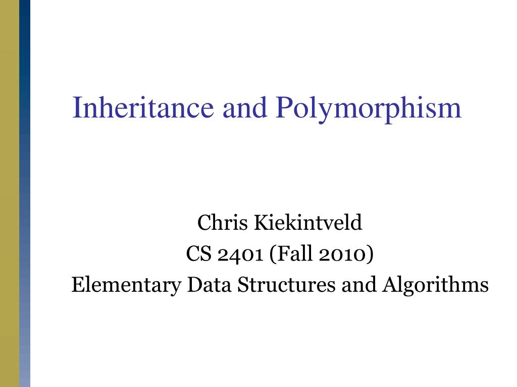 PPT - Inheritance and Polymorphism PowerPoint Presentation, free ...
