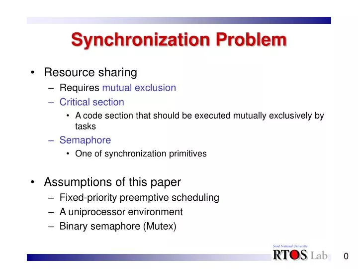 synchronization problem