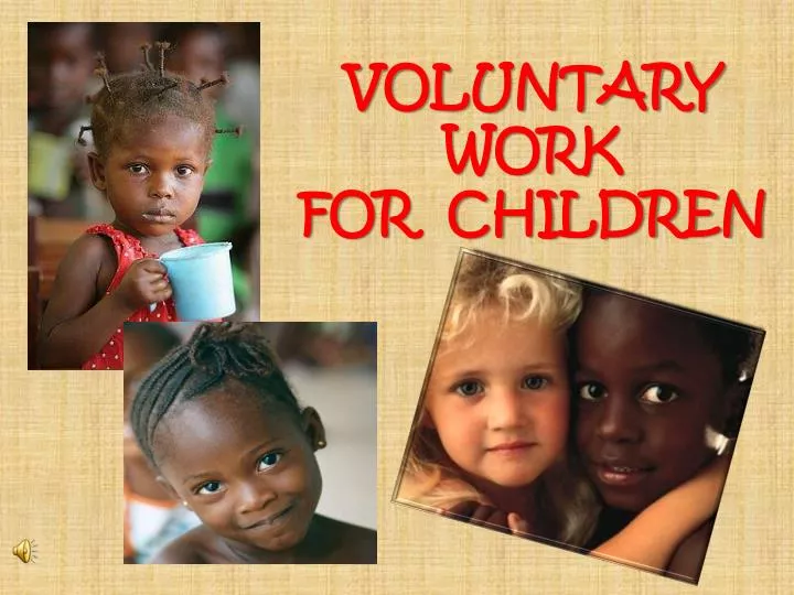 voluntary work for children