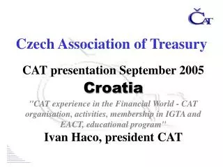 Czech Association of Treasury