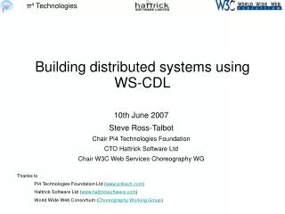 Building distributed systems using WS-CDL