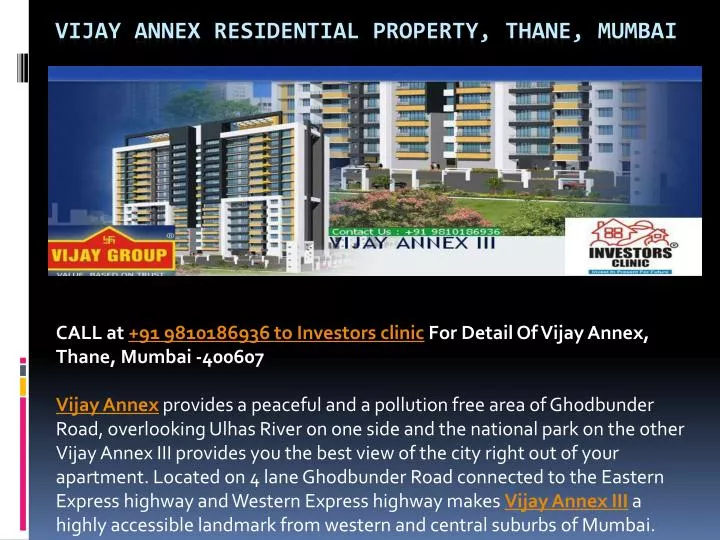 vijay annex residential property thane mumbai