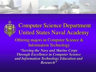 Computer Science Department United States Naval Academy