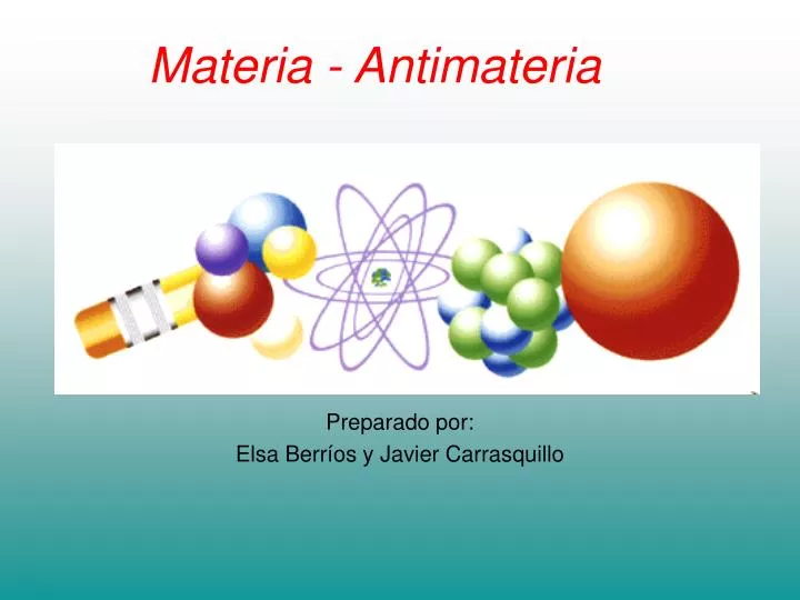 materia antimateria