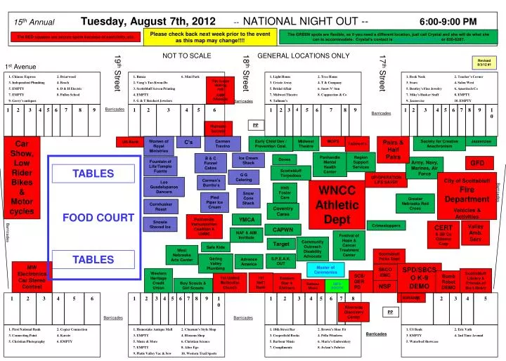 15 th annual tuesday august 7th 2012 national night out 6 00 9 00 pm