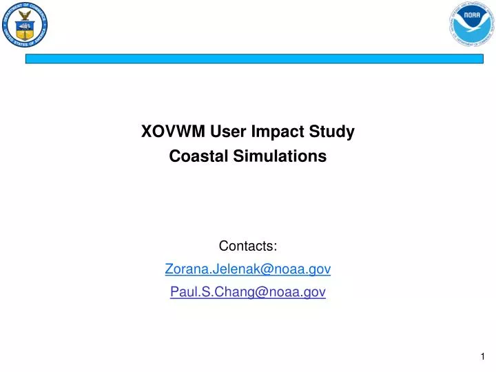xovwm user impact study coastal simulations