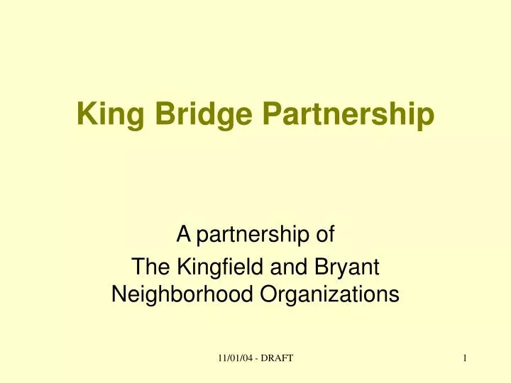 king bridge partnership