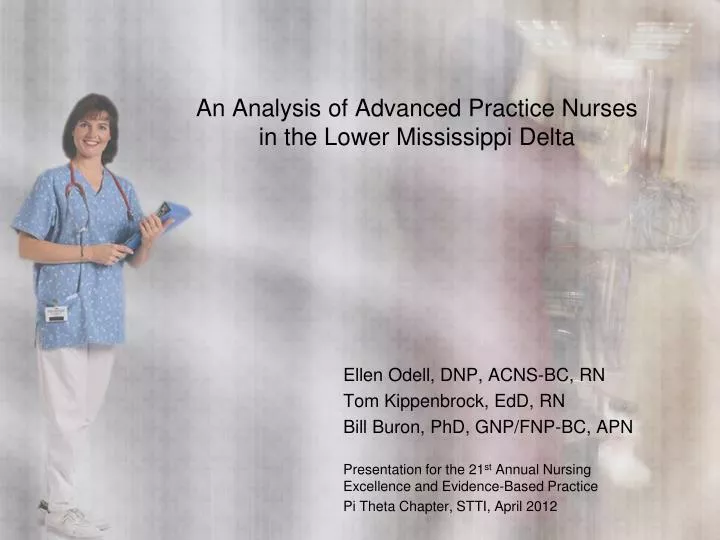 an analysis of advanced practice nurses in the lower mississippi delta