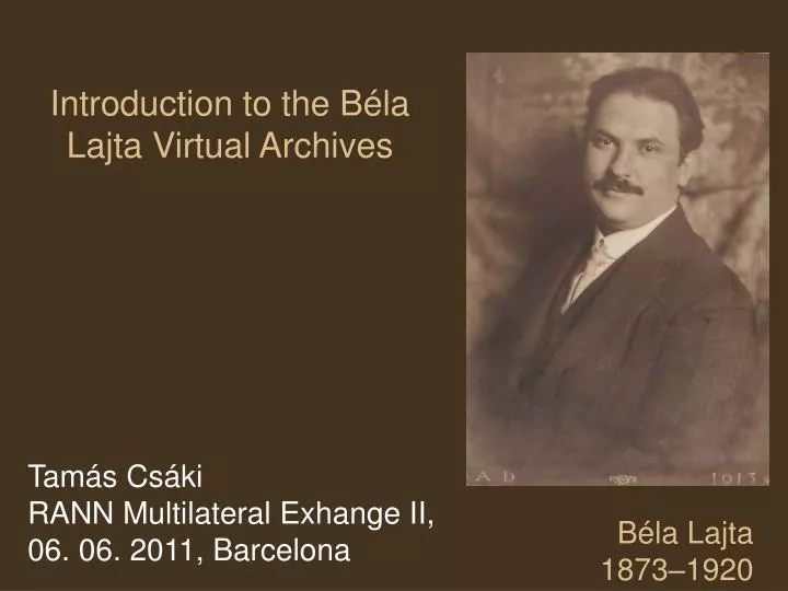 introduction to the b la lajta virtual archives