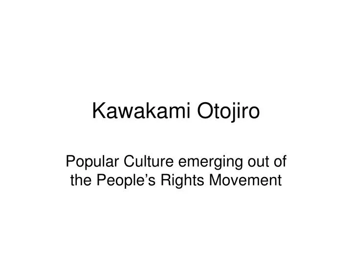 kawakami otojiro