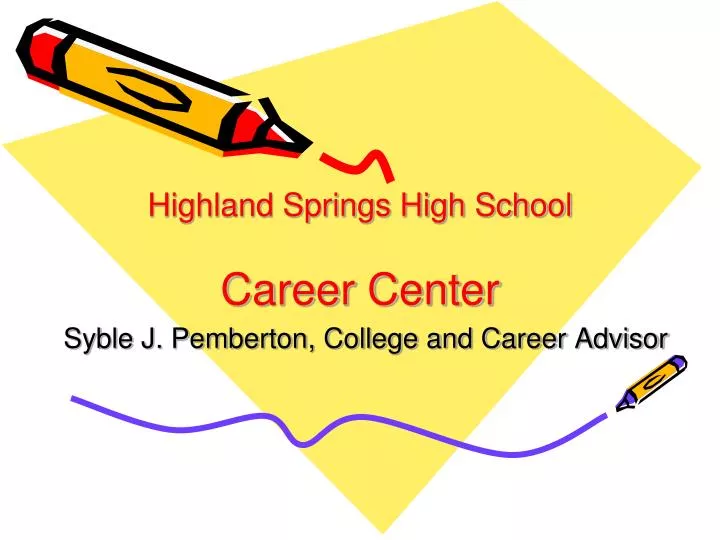 highland springs high school career center