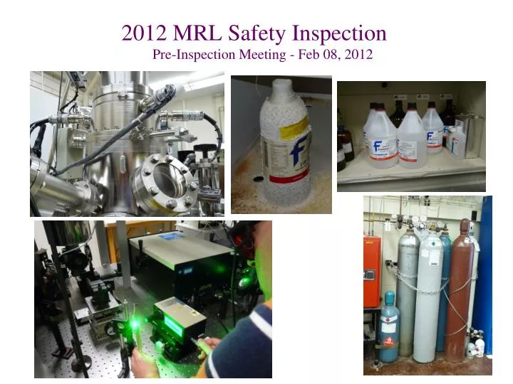 2012 mrl safety inspection