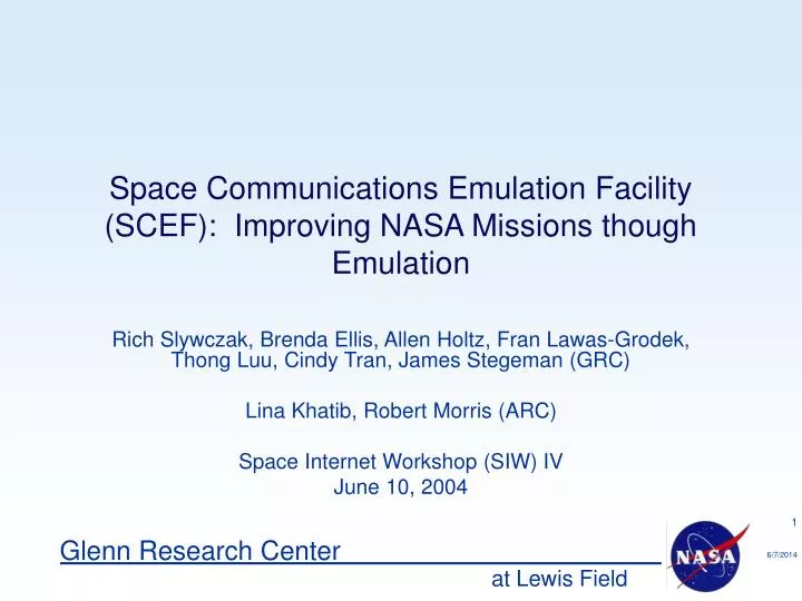 space communications emulation facility scef improving nasa missions though emulation